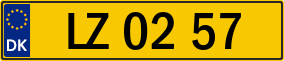 Trailer License Plate
